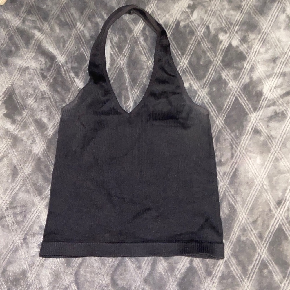 Black Halter Top
